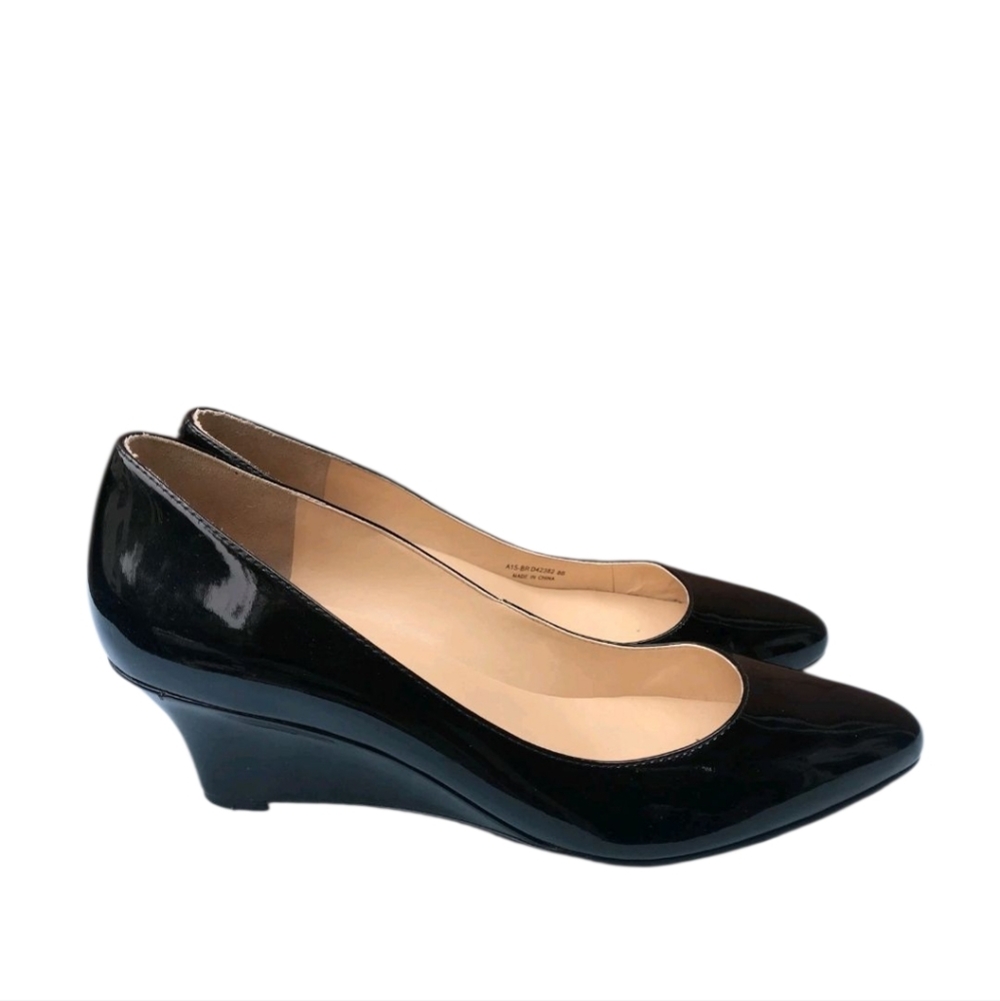 Cole Haan Catalina Black Patent Leather Wedge